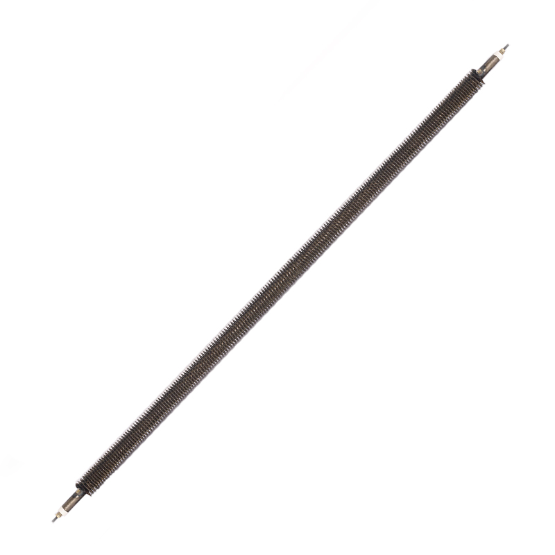 Calefactor tubular recto helicoidal.